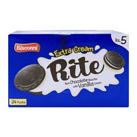 Bisconni Rite Extra Cream Biscuits, 24 Tikky Packs
